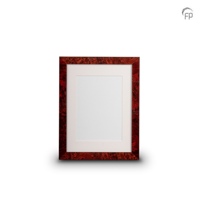 Houten fotolijst wortelnoten — medium formaat (foto 18 × 24 cm)